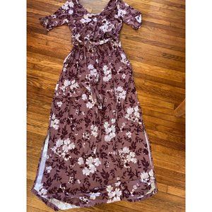 NWT Latched Mama nursing floral maxi dress